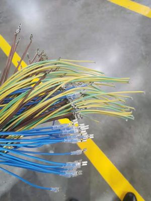 800 - 1100pcs / jam Mesin Crimping Terminal Kawat Untuk Pembuatan Kabel Listrik 3 Inti