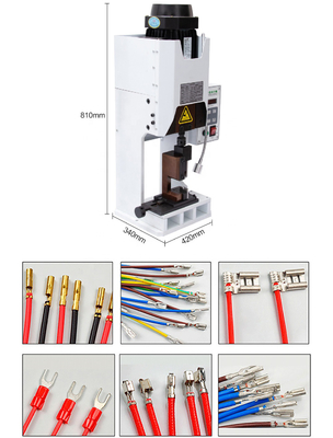 Pin Terminal Connector Kabel Crimping Press Machine Bisu Stripper Kawat Listrik