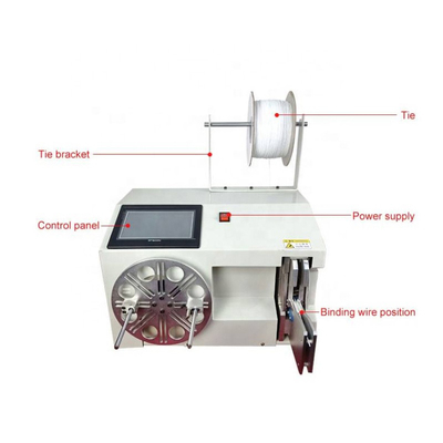 CX-90 Automatic Wire Cable Binding Twist Tie Machine, Mesin Bunching Wire Coiling