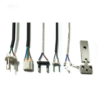 2.0T Pemasangan Plat Vibrating Otomatis 3 Pin 2 Pin Plug Terminal Power Cord Plug Kabel Mesin Crimping