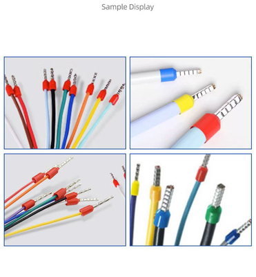Mesin Crimping Terminal yang sepenuhnya Otomatis Ditipu Dingin Pre Insulated / Sensor Stripping / Kelas Penerbangan