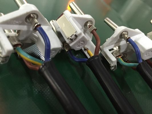 3 Pin Mesin Pembuat Kabel Listrik Steker Listrik Mesin Crimping Kabel Otomatis