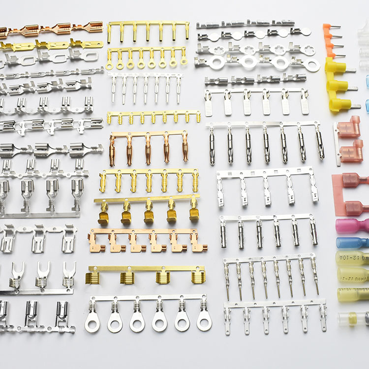Tembaga Motor Otomatis Spade Crimp terminal listrik Flat Spade Connector Chain Pin Pria Mobil Terminal