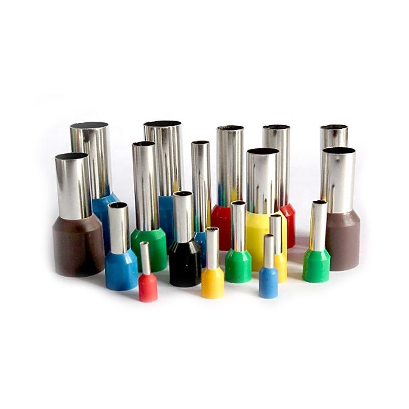 Produsen Cina 70mm Insulated Sleeve Tembaga I Lugs Twin Wire Type Crimping Cord End Bootlace Ferrules Terminal