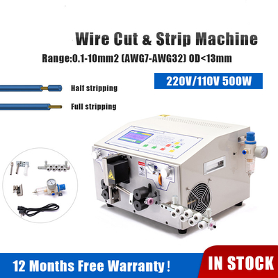 10mm2 Mesin Pengupasan Pemotong Kawat Bulat Crimping