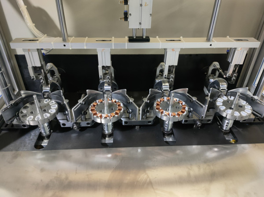 Otomatis Outer Rotor Motor Stator Coil Winding Machine CX-JY01 4 Stasiun