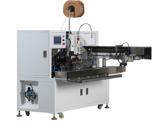 CX-2000C Mesin Pembuat Kabel Listrik 3/4 Cores Cutting Stripping Terminal Crimping