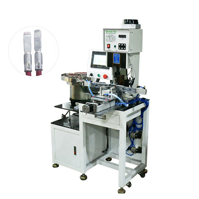 Wire Stripping Semi Automatic Terminal Crimping Machine Dengan Plat Getaran Untuk Tabung Terisolasi