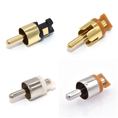 Disesuaikan RCA Plugs Audio Plugs Video Plugs AV Male Untuk Kabel AV