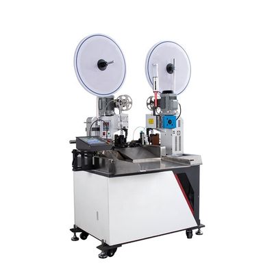 Mesin Crimping Terminal Ujung Ganda Otomatis CFM 0.5Mpa-0.7Mpa Tekanan Udara