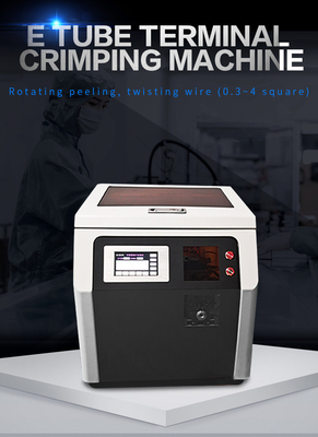 Tabung Massal Pre Insulated Semi Automatic Wire Stripping Dan Terminal Crimping Machine